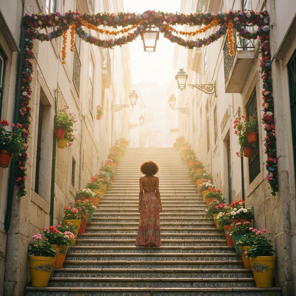 Mist pooled at the bottom and thinned at the landing. She never once looked back.