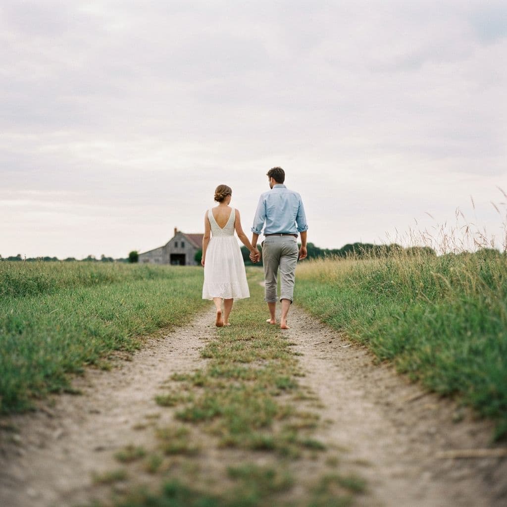 They walked down the dirt road past the barn, still barefoot, without saying anything. I let them go.